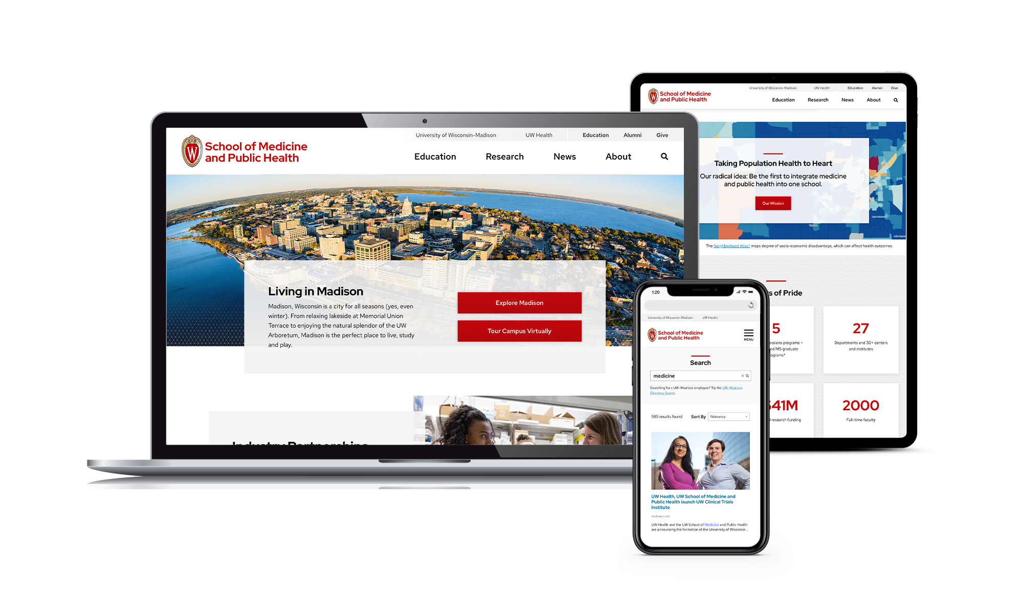 UW–Madison SMPH web portfolio