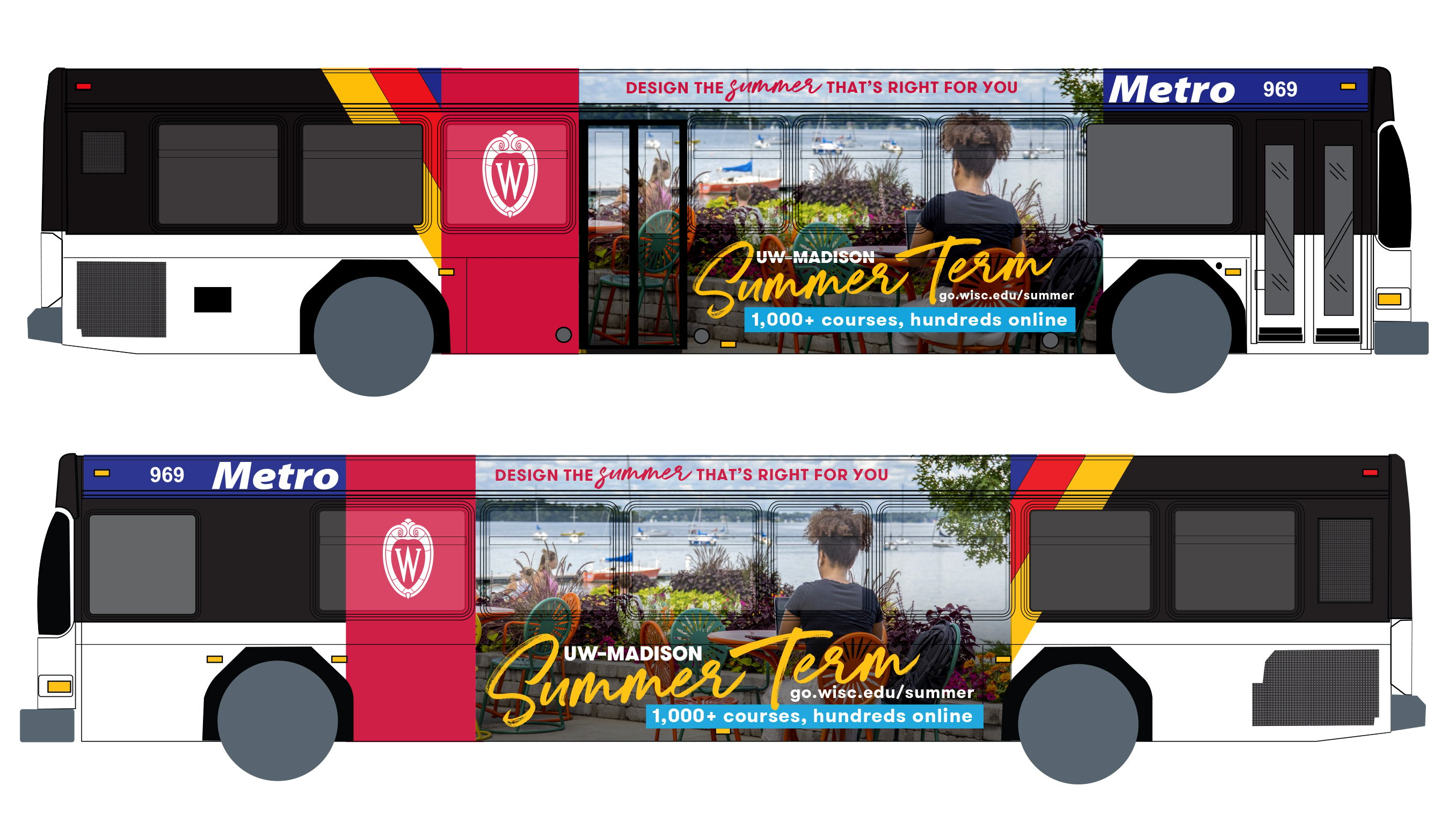 UW–Madison Summer Term bus wrap