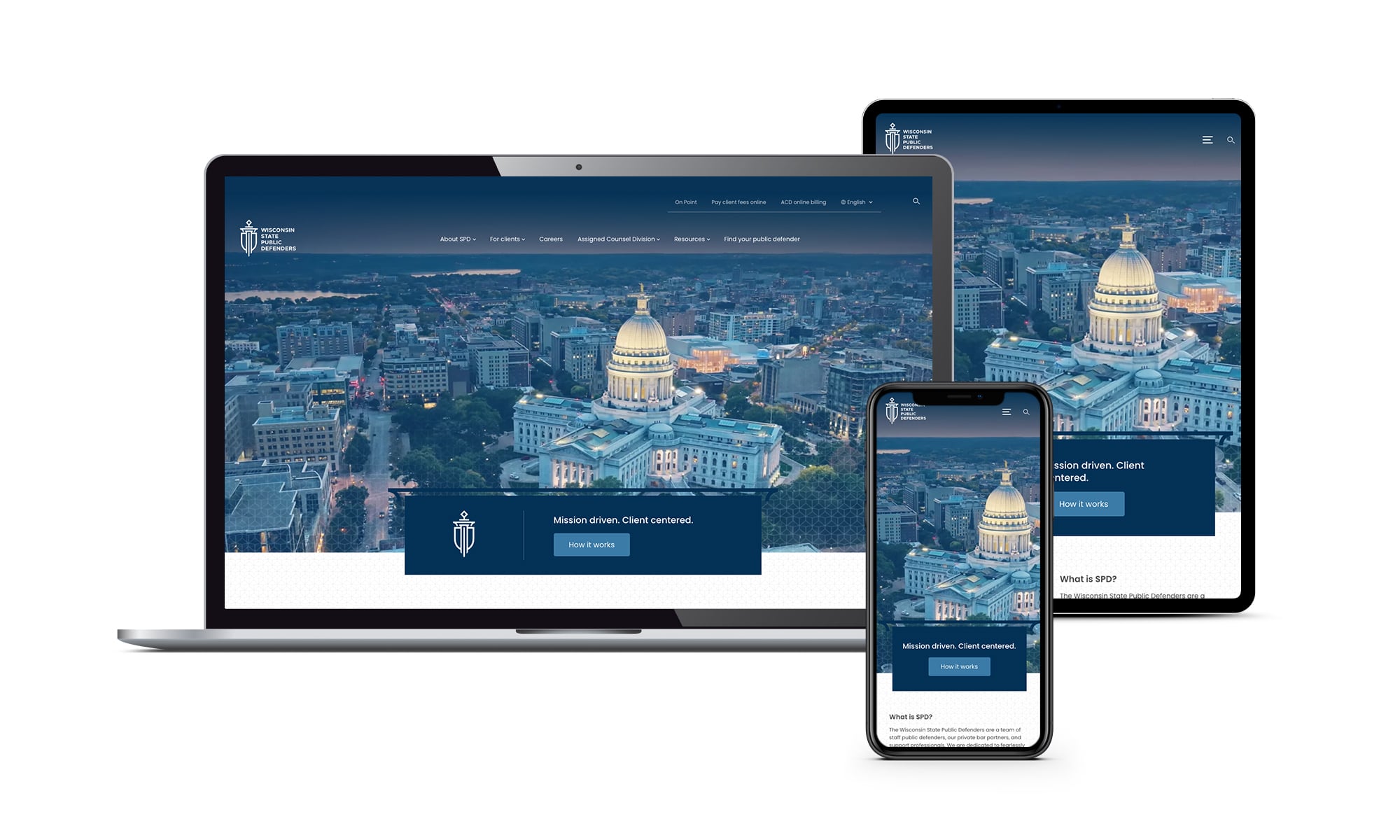  SPD website homepage