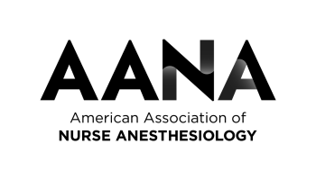 American Association of Nurse Anesthesiology black-and-white logo created by Vendi Advertising