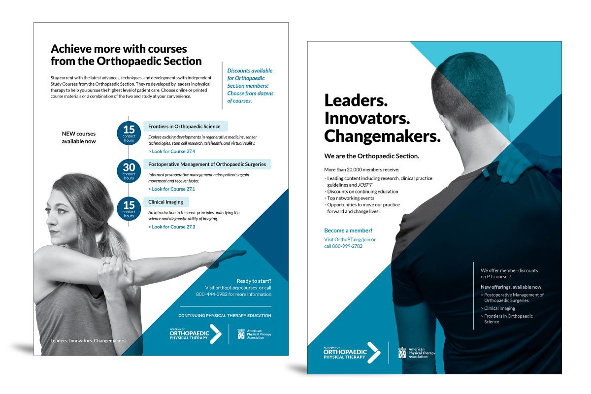 Academy of Orthopaedic Physical Therapy print ads
