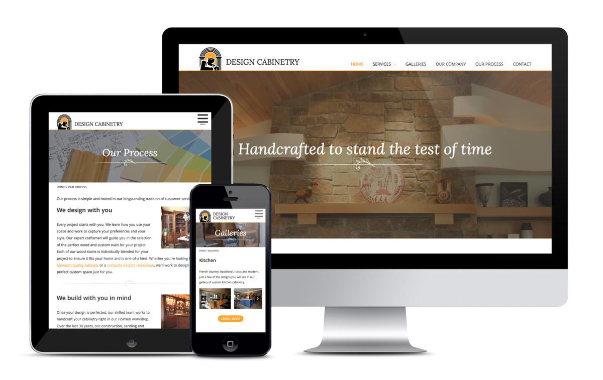 Design Cabinetry responsive WordPress website