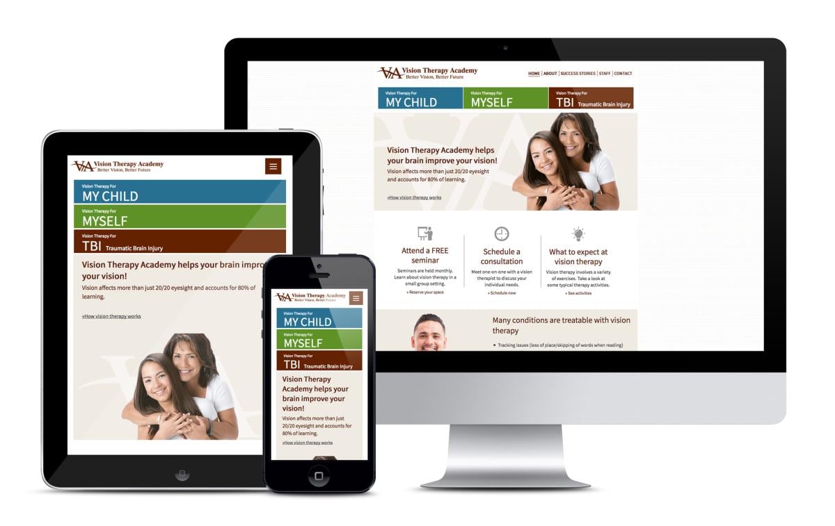 Vision Therapy Academy responsive WordPress website