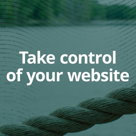 Take control of your website