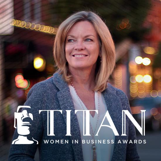 Kathy Van Kirk receives Titan Women in Business award