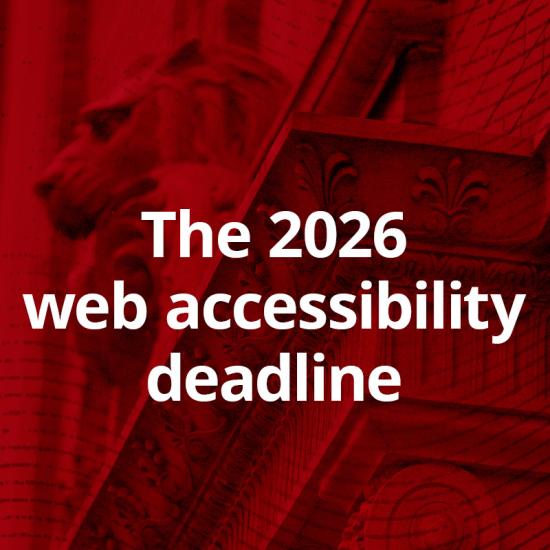 The 2026 web accessibility deadline